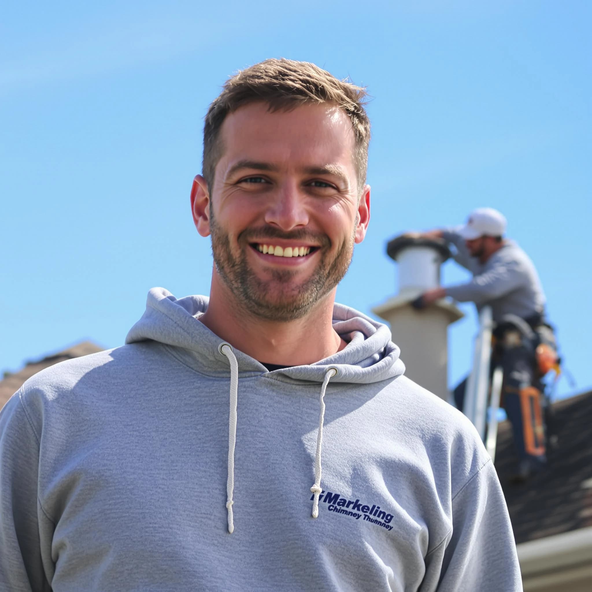 The Woodlake Chimney Sweep team.